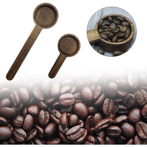 Coffee Beans Long Handle Spoon 8g/10g Walnut Wooden Measuring Scoop Bar Kitchen Home Baking Tool Measuring Cup Tools