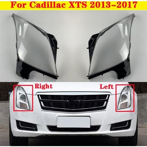 Car Light Caps Transparent Lampshade Front Headlight Cover Glass Lens Shell Cover For Cadillac XTS 2013-2017