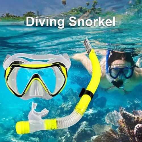 Dry Snorkel Set Anti-Fog Anti-Leak Snorkeling Facewear Wide Field Mask Snorkeling Supplies Diving Goggles Set For Adults