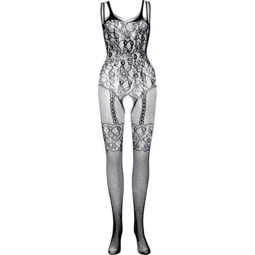 Plus Size Women Lingerie Siamese Mesh Stockings Erotic Underwear Porno Sex Fishnet Babydoll Stocking Fish Net Stockings Costumes