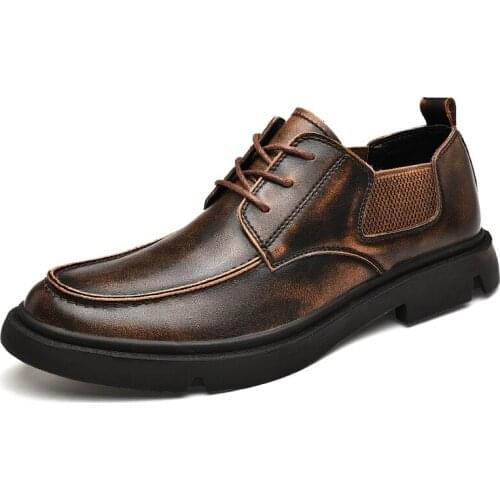 Men shoes leather casual in mens loafers New Men Casual Shoes Breathable Wear Resistant Shoes