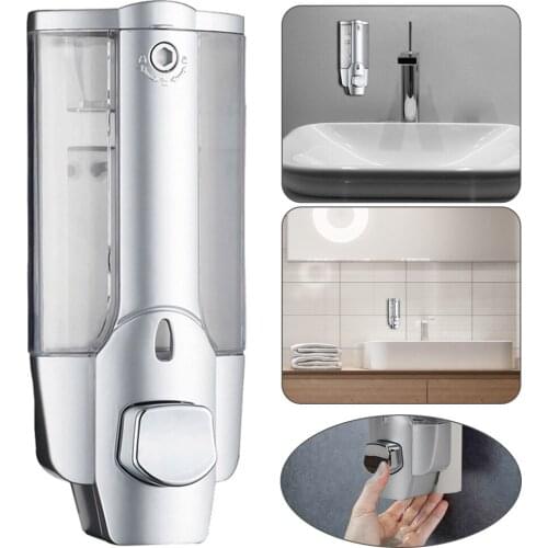 Bathroom Shower Soap Shampoo Gel Dispenser Pump Wall Mounted