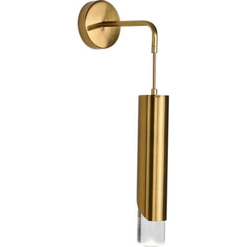 Nordic hanging gold LED wall lamps bedroom luxury living room background art corridor bathroom mirror wall lights lighting