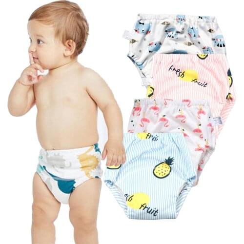 New Baby Diapers Reusable Infant Training Pants Washable Cloth Nappy Diaper Waterproof Cotton Children Potty Panties Underwear