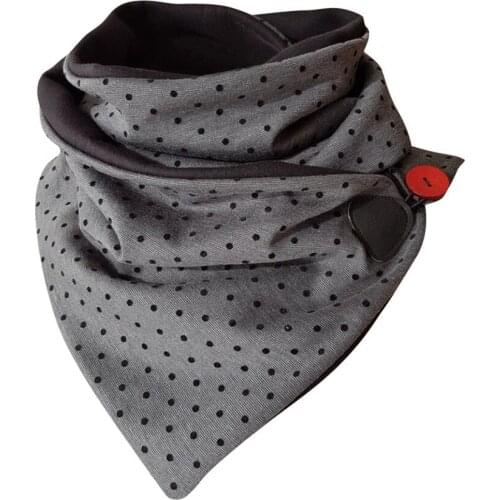 New Fashion Winter Scarf 2020 Soild Retro Printing Button Soft Wrap Casual Warm Scarves For Female Multi-purpose Shawl Scarf