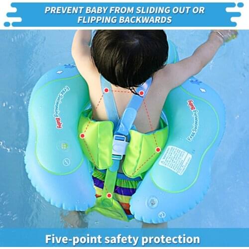 Relaxing Baby Inflatable Swimming Circle Removable UPF 50+ UV Sun Protection Canopy Kids Pool Bathing Buoy Accessories Kid Gifts