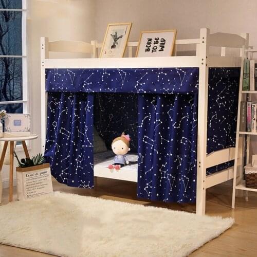 1 College Student Bed Curtain Student Dormitory Bed Blackout Cloth Dormitory Curtain Bedroom Curtains Breathable Shade Curtain