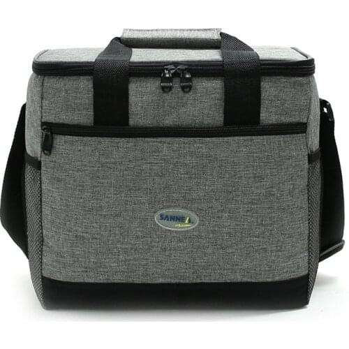 16L Cooler Bag Waterproof Cloth Shoulder Ice Pack For Food Drink Insulation Thermal Picnic Refrigerator Bag