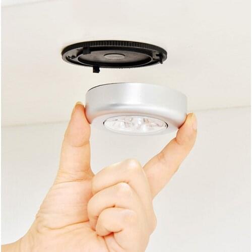 LED Touch Light Night Wireless Pasteable Night Lamp for Cabinet Kitchen Bedroom Cupboard Corridor Stair Light Night Lamp