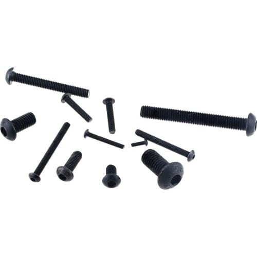 Grade10.9 Button Head Screw ISO7380 M2 M2.5 M3 M4 M5 M6 M8 M10 M12 Hex Socket Round Button Head Screws M2*4 M2.5*3 M3*5 M4*6
