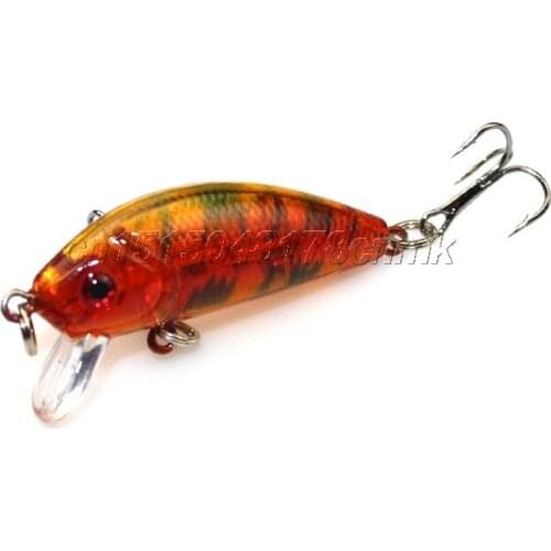 High quality hard plastic wobble fishing lures 3.5g/5cm crankbait minnow fishing lure