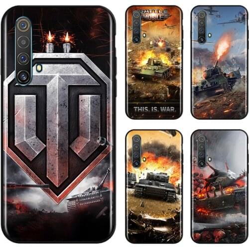 World Of Tanks For OPPO Find X3 X2 K5 K3 R17 R15 R9S F19 F15 F11 F9 F7 F5 Neo lite Pro Black Soft Phone Case