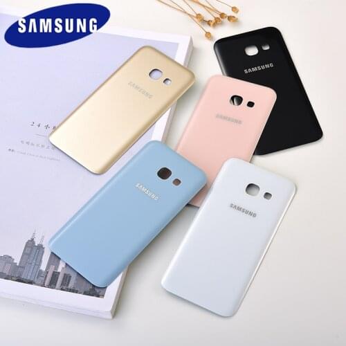 Samsung A32 Battery Back Cover Original Door Housing Protective Replacement Parts For Galaxy A32 A320 Adhesive Sticker With Logo