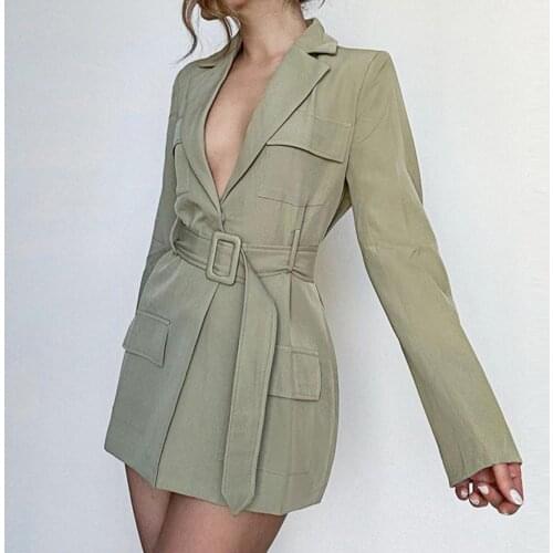 Women Coat Fashion Polyester Solid Color V-neck Long Sleeve Waist Slimming Warm Coat Luxury High Quality Thick Outwear Plus Size