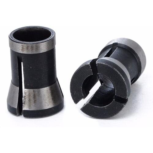 2pcs Engraving Collet Chuck 6.35mm 8mm Trimming Machine Electric Router For Machinery Manufacturing Woodworking Cutter