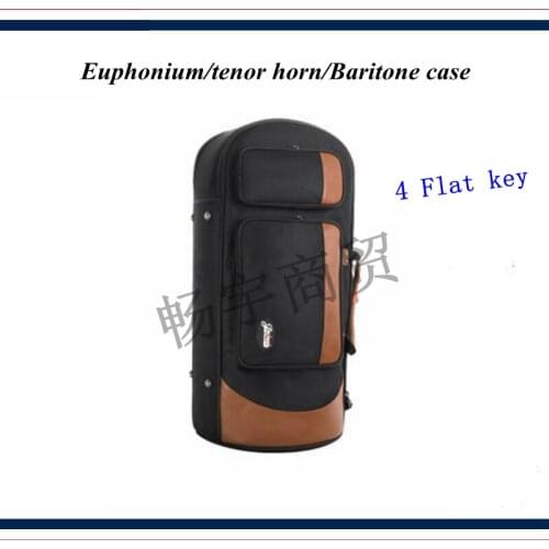 4 Flat key Thickening portable box bag Euphonium tenor horn Baritone case