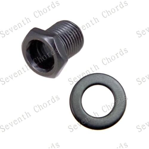 6 Pcs Short Type Hex Threaded Bushing & Ferrules & Mount Screws for Sealed-gear Ukulele Tuning Peg Tuner Machine Heads