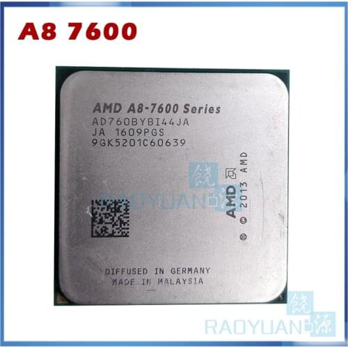 AMD A8-Series A8-7600 A8 7600 3.1GHz Quad-Core CPU Processor AD7600YBI44JA AD760BYBI44JA Socket FM2