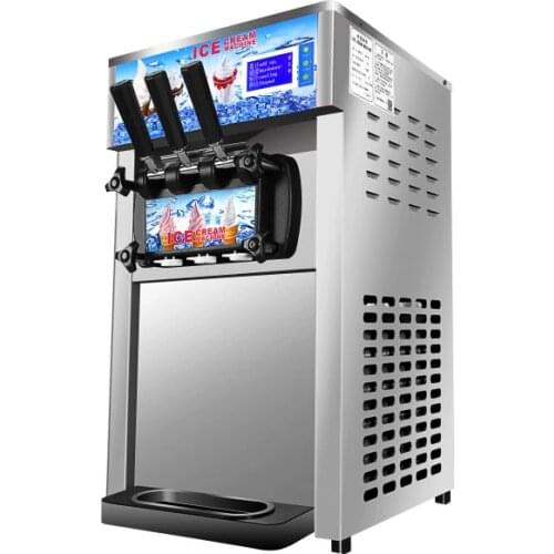 Silver color commercial automatic Soft ice cream machine roller making/maker