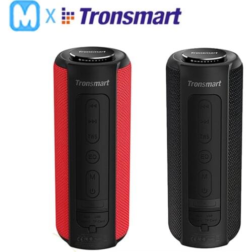 Tronsmart T6 Plus Bluetooth Speaker 40W Portable Speaker Deep Bass Soundbar with IPX6 Waterproof, Power Bank Function SoundPul