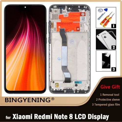 Original For Xiaomi Redmi Note 8 LCD Display Screen Touch Digitizer Assembly For 6.3 inch Redmi Note8 Phone With Frame Replace