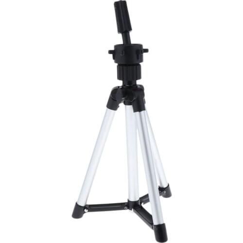 Lightweight Wig Mannequin Tripod Display Stand Training Holder Rack Silver