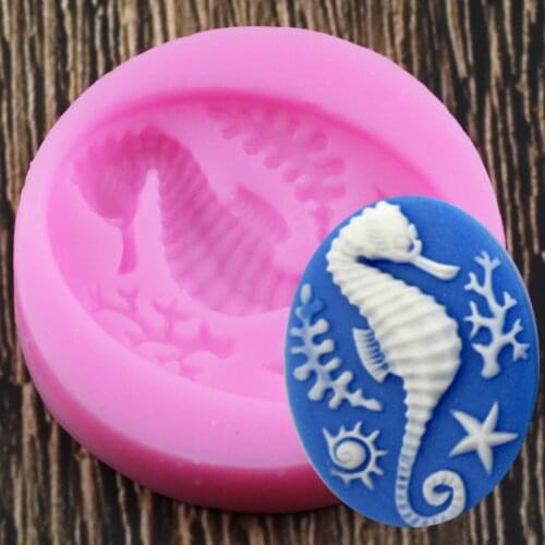 Seahorse Silicone Mold Resin Clay Molds Cake Decorating Tools Fondant Chocolate Gumpaste Candy Moulds