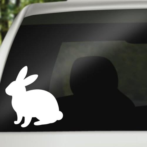Bunny Decal Rabbit Decal Sticker for Car Laptop or Wall Vinyl Gift Rabbit Gift H048
