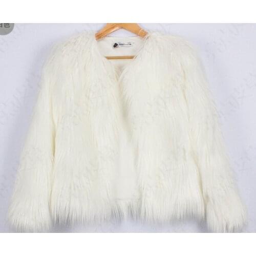 New autumn and winter ladies faux fur coat long-sleeved womens floating coat wholesale offer