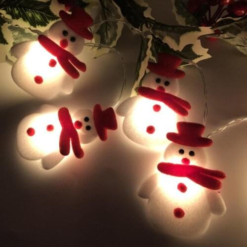 NEW Christmas LED String Lights Decoration Christmas Snowman Christmas Tree Window Fireplace Holiday Party Decoration Lantern