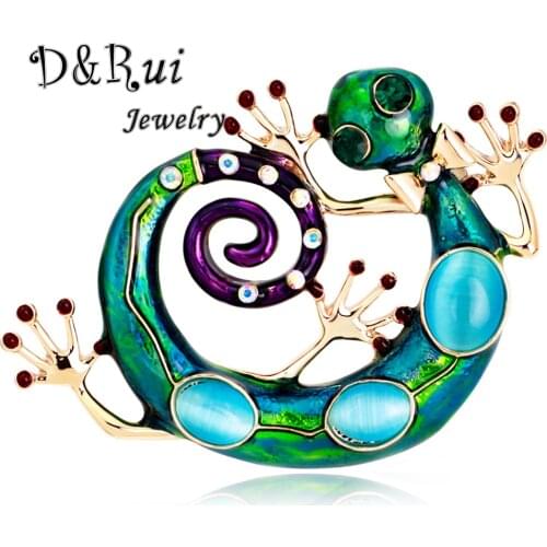 New Design Fashion Hipsters Hot Selling Brooch Lizard Retro Animal Brooches Corsage High Quality Trend Pin for Women Accessories