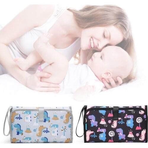 Portable Baby Diaper Pad Multifunctional Foldable Waterproof Diaper Changing Bag 97BC