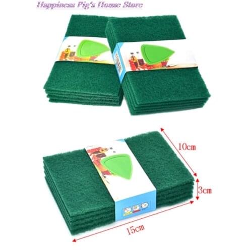 5Pcs / Set Color Highly Efficient Scouring Pad Dish Cloth Cleaning Wipers Kitchen Rags Strong Decontamination Dish Towels