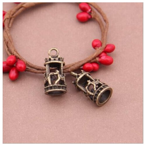 100pcs Vintage Rotating Trojan Charms For Making /Bracelets/necklace/key Chain/apparel Fashion DIY Jewelry Accessories