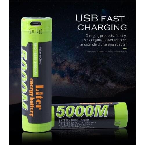 4PCS 18650 5000M 4 LED Indicator USB 18650 3.7V 3500mAh Mobile charging battery Intelligence Li-ion Rechargeable Battery