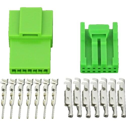 7 Pin Series Automotive Instrument Wiring Harness Plug Green Car Connector with Terminal DJ7071A-1.2-11/21 7P