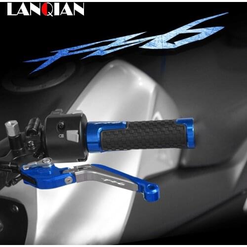 For Yamaha FZ6 FAZER FZ6R Motorcycle Aluminum Brake Clutch Levers & Handlebar Grips FZ6 FAZER 2004-2010 FZ6R 2009-2017 Parts
