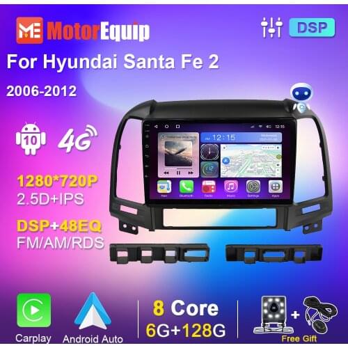 Car Radio For Hyundai Santa Fe 2 2006-2012 Multimedia Video Player Android Autoradio GPS Carplay DSP No 2 din DVD Audio for Cars