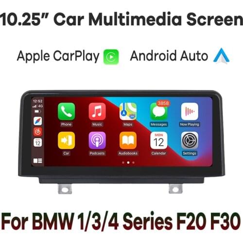 10.25" Wrieless Apple CarPlay Android Auto Car Multimedia Display Screen For BMW Series 1/2 F20 F22 Series 3/4 F30 F32 Head Unit