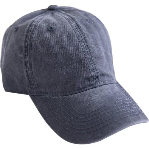 Women Baseball Cap Men Plain Color Washed Cotton Baseball Cap Men Women Casual Cap Adjustable Outdoor Trucker Snapback Hats