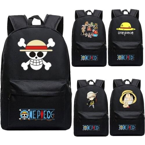 One Piece Backpack Luffy Teenagers Anime Rucksack Canvas Zoro Ace Gear Fourth Schoolbag