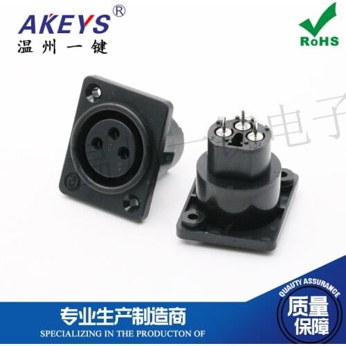 CT3-08HF Cannon 3-core XLR card dragon panel Socket microphone 3-pin socket Mixer socket