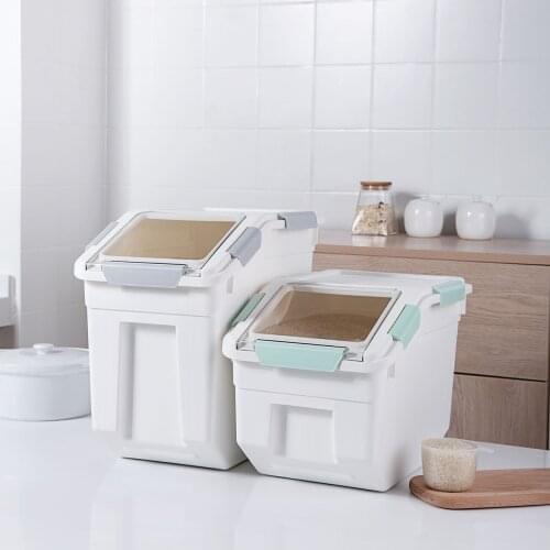 Insect-proof and moisture-proof sealed household 20/30 kg rice storage box kitchen rice box flour storage tank