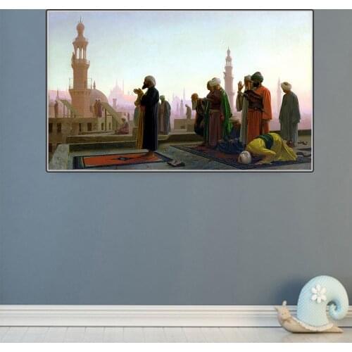 Citon Jean-Leon Gerome《The Prayer》Canvas Oil Painting Famous Artwork Picture Modern Wall Decor Home Living room Decoration