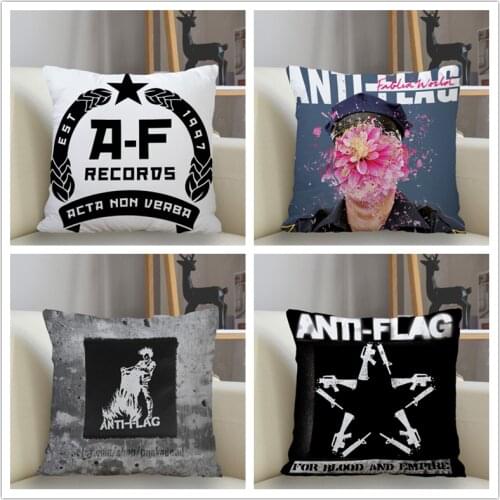 Musife Custom Anti-Flag Pillowcase Home Decoration 45*45cm Zipper Square Pillowcase Throw Pillow Cover Drop Shipping
