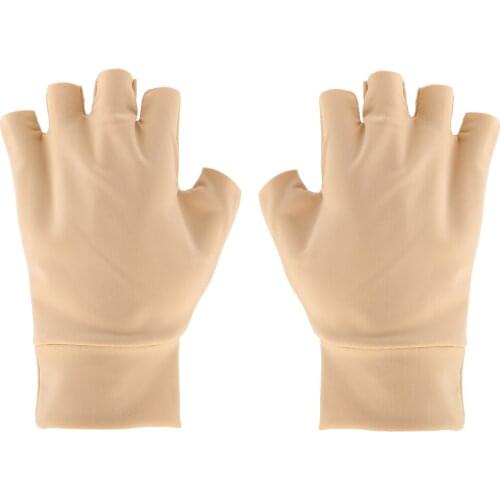 Women Men Comfortable Magnetic Anti Arthritis Compression Gloves Hand Pain Swelling Relief Skin Color