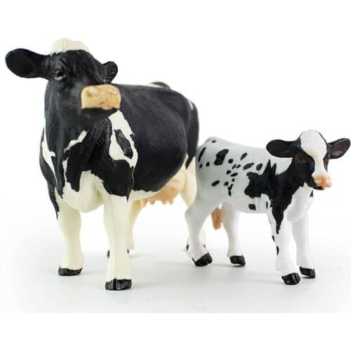 New Simulation Solid Cow Model Childrens Toys Early Education Dinosaur Intelligence Calf Old Cattle Hand Model Toy Child Gift