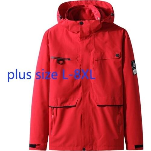 New Arrival Fashion Super Large Winter Men Oversize Two Piece Windproof Warm Padded Thick Winter Casual Jacket Plsu Size L-7XL