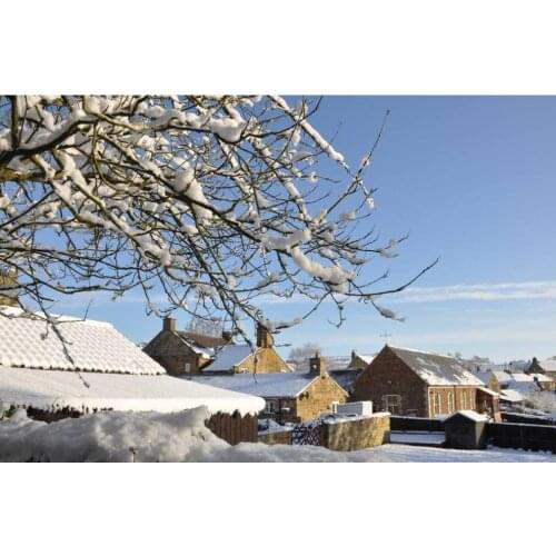 Scenery diamond painting winter snow cabin embroidery stitch landscape rhinestone picture puzzle toys kids drawing wall decor