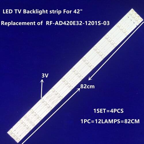 1set 42inch Led TV strip replacement for RF-AD420E32-1201S-03-A1180.DT0-421900-0H CX420DLEDM SANYO LE106S16FM Pixel le-4229